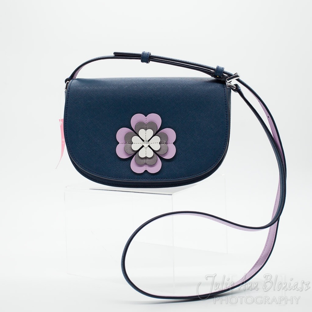 Kate Spade Flower Appliqué Flap Crossbody